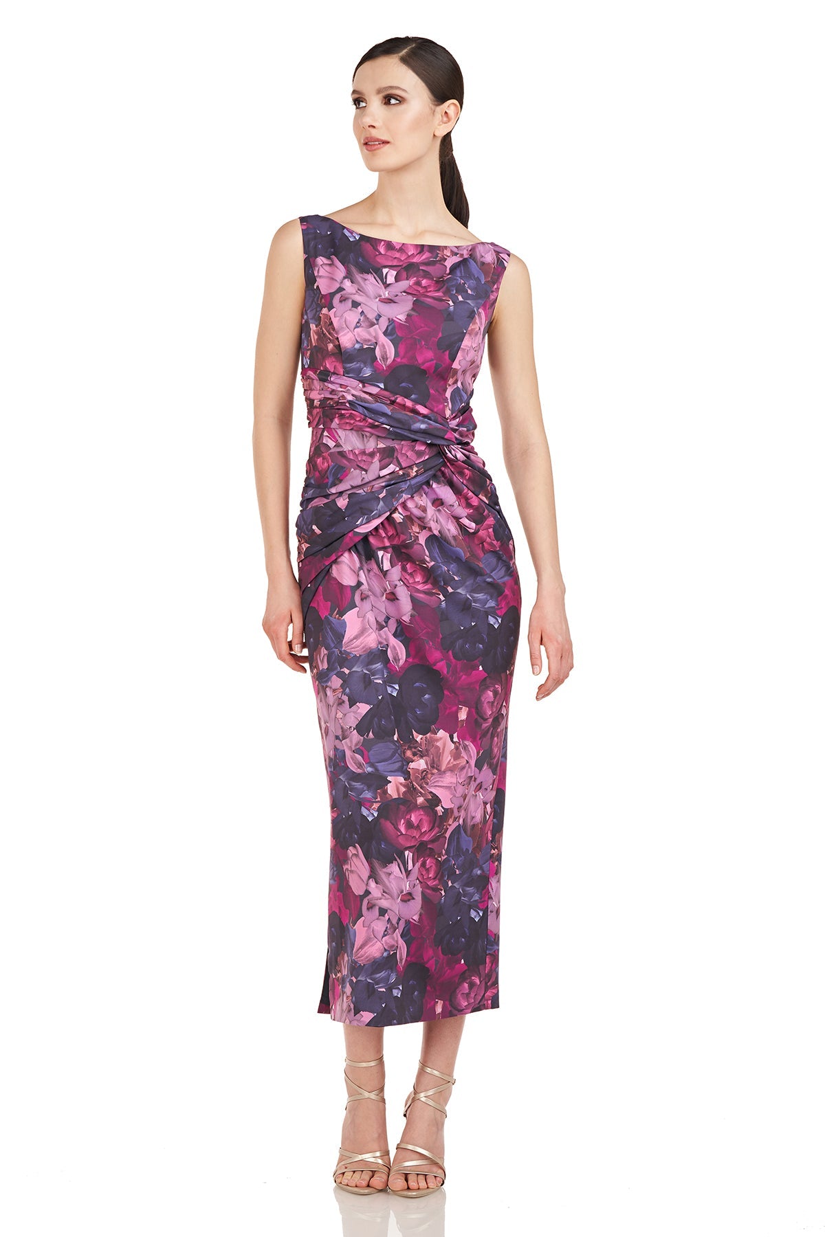 Sabina Knot Tea Length Dress