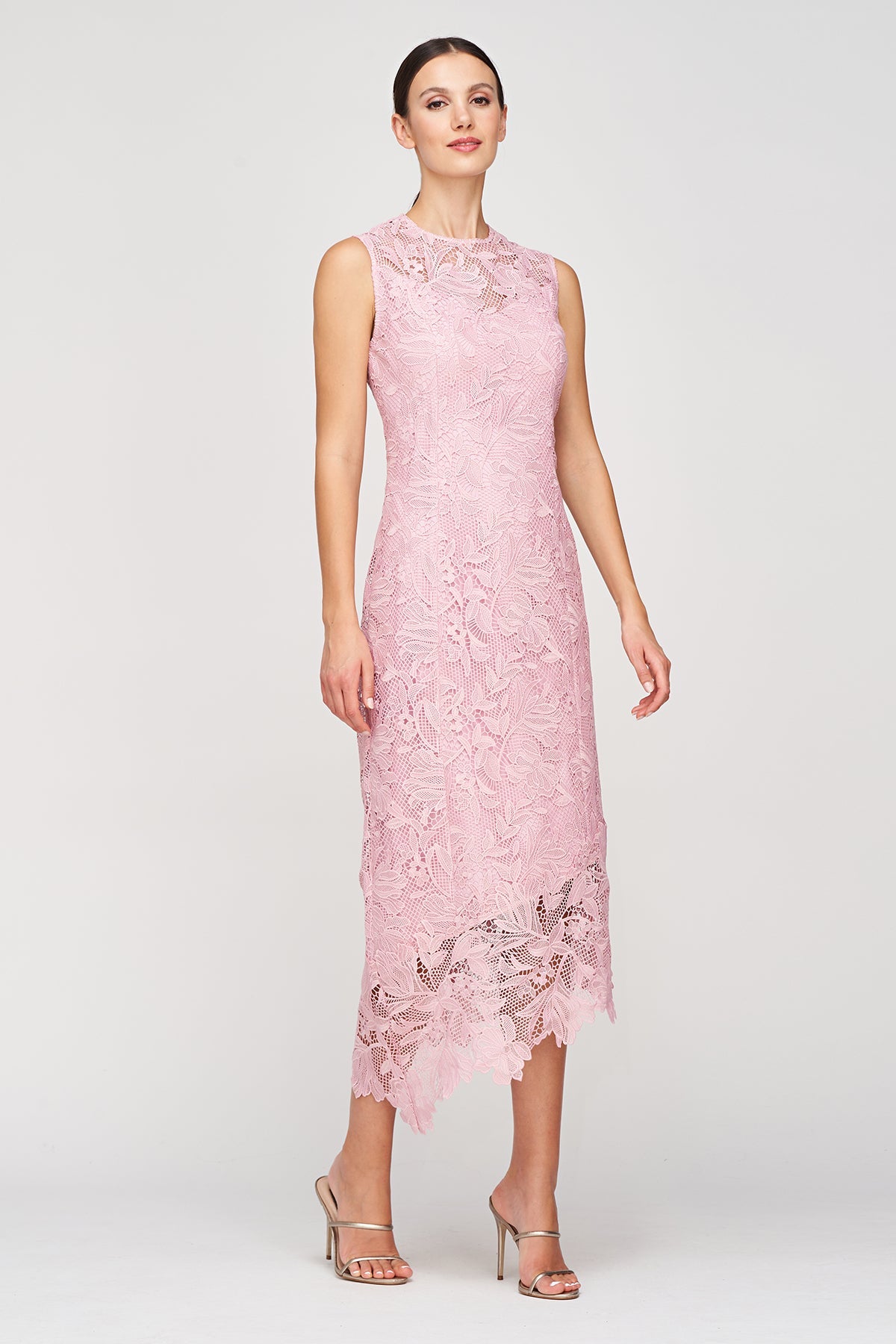 Imelda Asymmetric Midi Dress