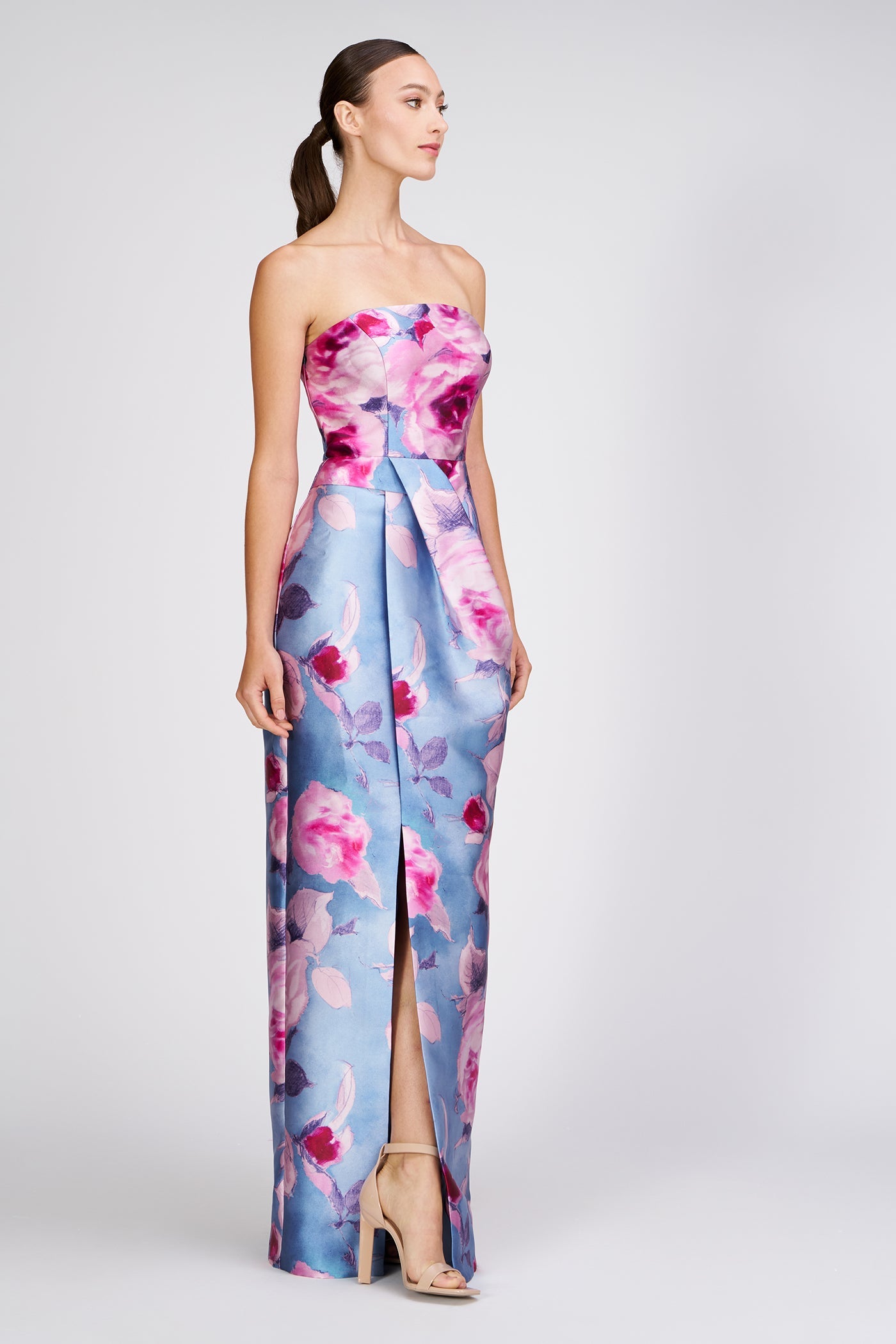 Lucienne Strapless Column Gown