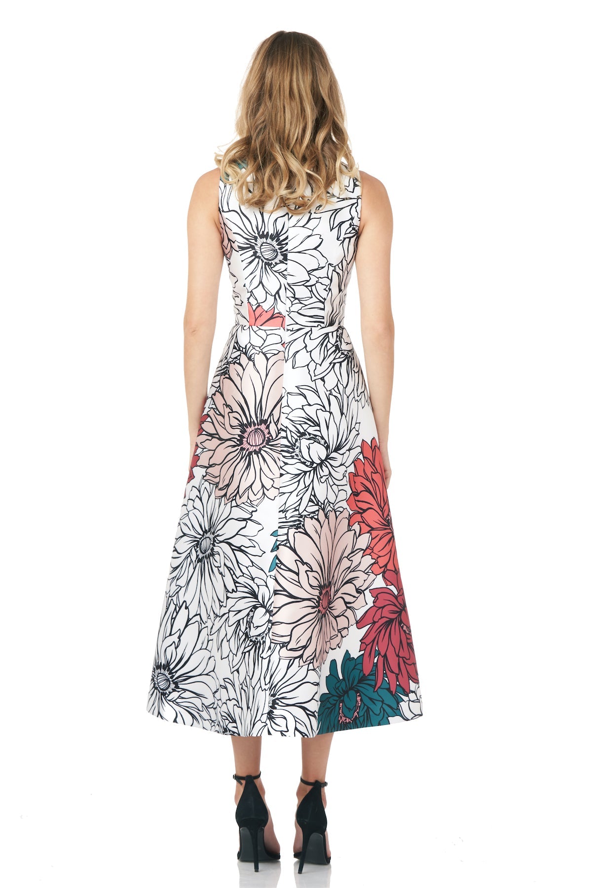 Printed T-Length Dress