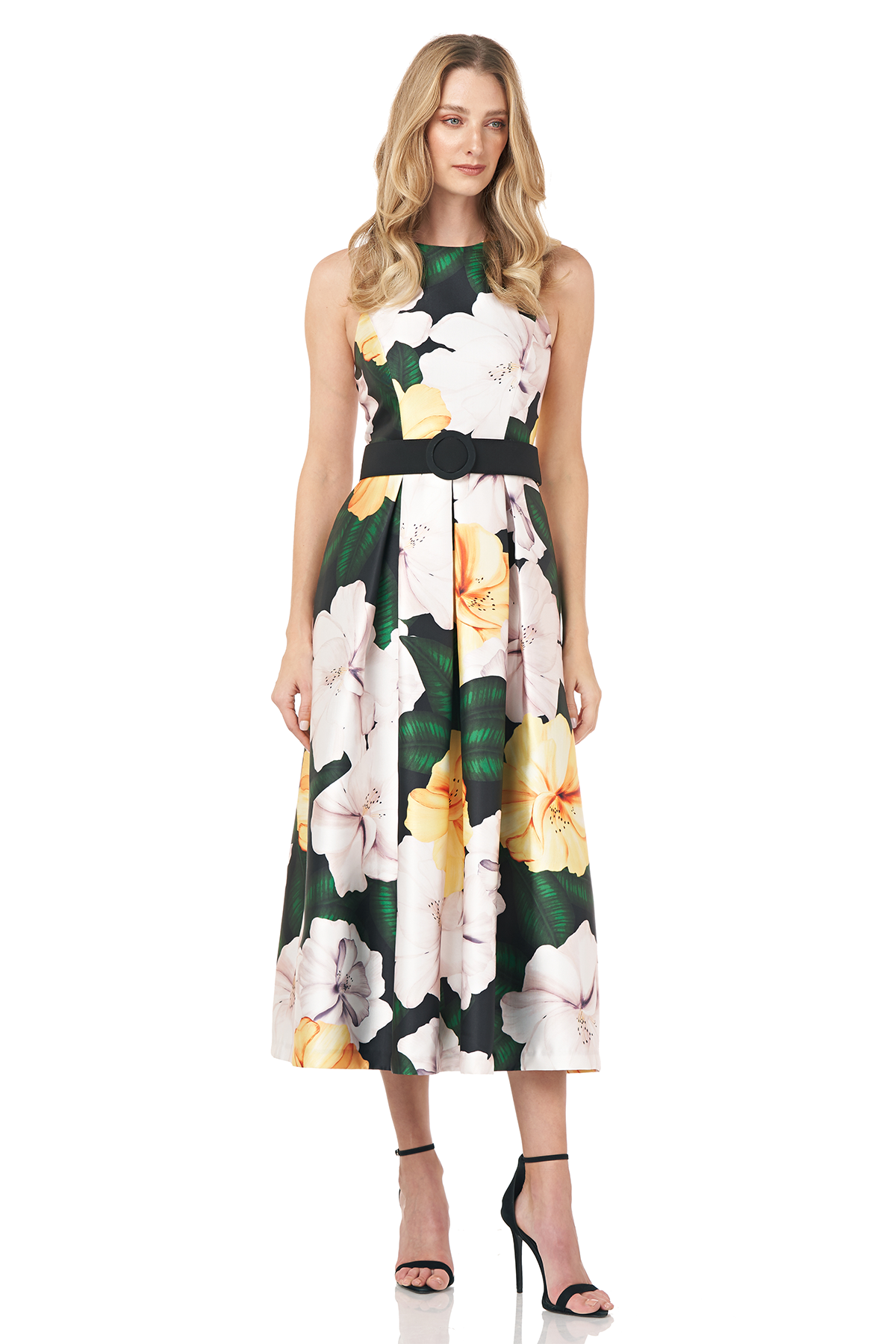 Printed T-Length Dress